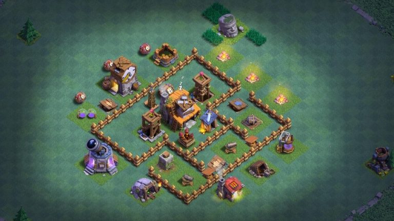 Расстановка 4 дс в clash of clans