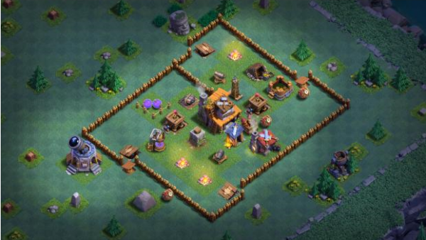 Расстановка 4 дс в clash of clans